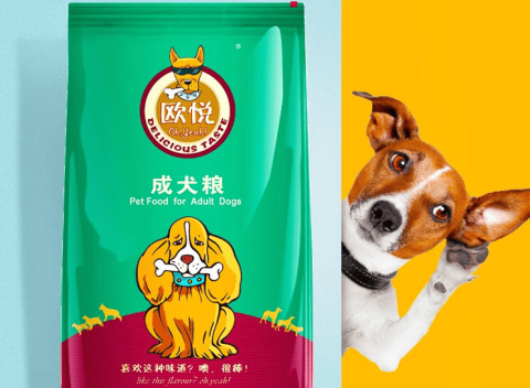 Where can I check the production date of Ouyue dog food?