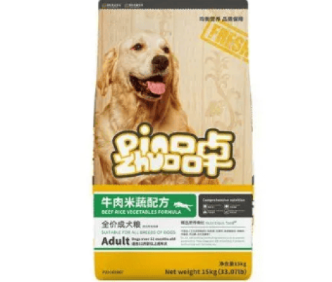 What brand does Pinzhuo dog food belong to?