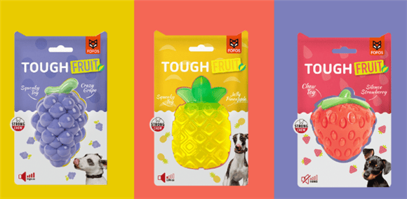 Two Lucky Dogs: Colorful Fruit Series Teeth Cleaning Toys | Appreciation of outstanding works in the VA2022 competition