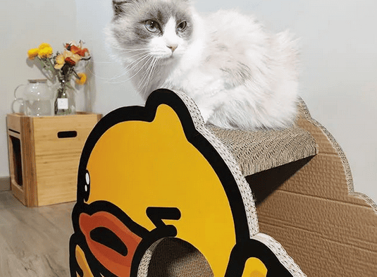 It Expo exclusive new product丨Chongmi will launch the little yellow duck co-branded cat scratching nest