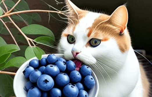 Can cats eat blueberries? Will they be poisoned if they eat them by mistake? 